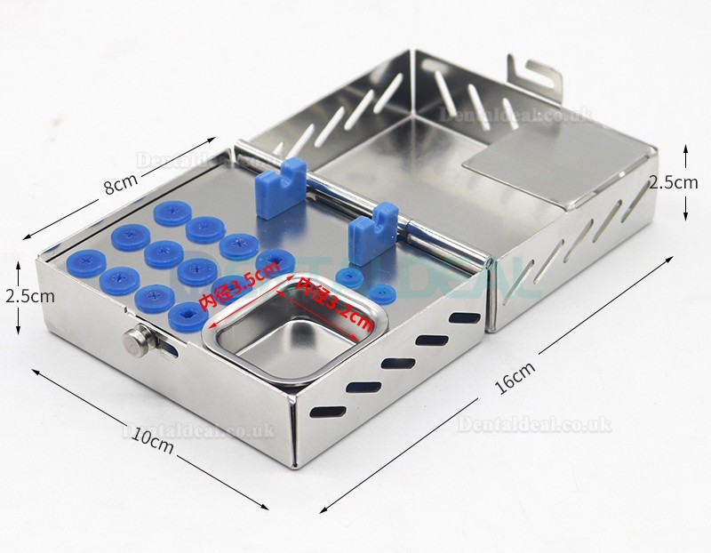 Medium Size Stainless Steel Dental Implant Surgery Instrument Tool Kit Storage Box